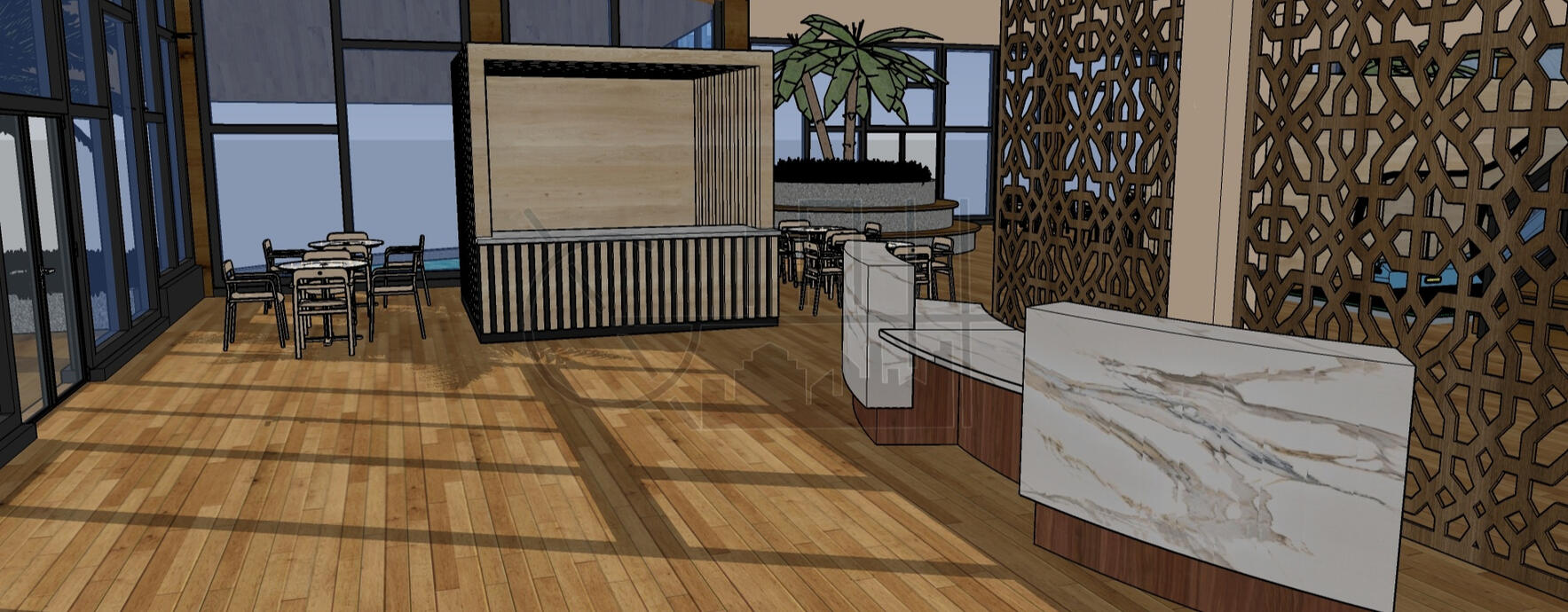 Pavilion Interior Lobby