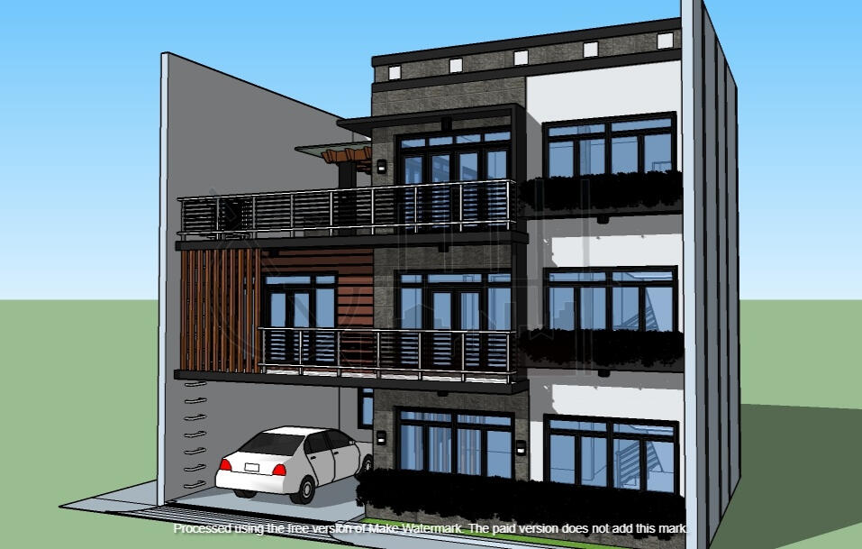 Proposed 2 Storey Residential with Roof Deck (Scheme 1)